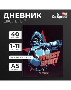 Дневник универсальный для 1-11 классов, Street Sport, твердая обложка 7БЦ, матовая ламинация, тиснен Calligrata