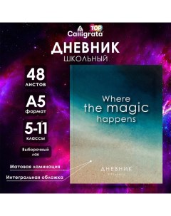 Дневник для 5-11 классов, "Минимализм", интегральная (гибкая) обложка, матовая ламинация, выборочный Calligrata