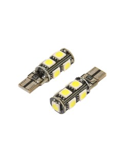 Светодиодная автомобильная лампа, T10 W5W, 12 В, 9 SMD-5050, 2 шт, свет белый Cartage