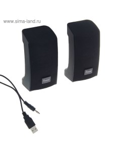 Компьютерные колонки ORCA BAND SBA-1000, 2.0, 2х3 Вт, USB, Jack 3.5 мм, черные Smartbuy