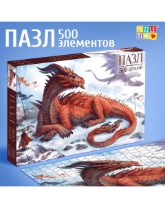 Пазл «В мире драконов», 500 деталей Puzzle time