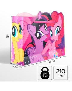 Пакет подарочный, 31х40х11 см, упаковка, My Little Pony Hasbro