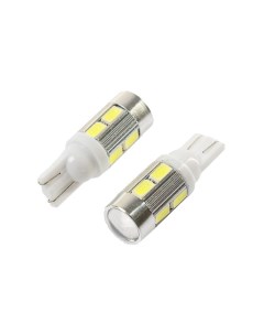 Светодиодная лампа для автомобиля, T10 5W5, 12 В, 10 SMD-5630, набор 2 шт Cartage