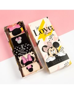 Набор носков "Love Minnie", Минни Маус, 5 пар, 23-25 см Kaftan