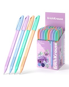 Ручка шариковая,, U-108 Stick "Pastel Bloom" узел 1.0 мм цвет синяя Erichkrause