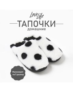 Тапочки женские, размер 40-41, белый Lovelife