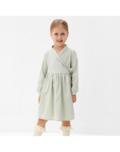 Платье для девочки : Cotton collection цвет фисташковый, рост 98 см Minaku