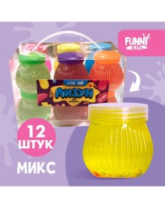 Лизун - слайм в баночке Funny toys