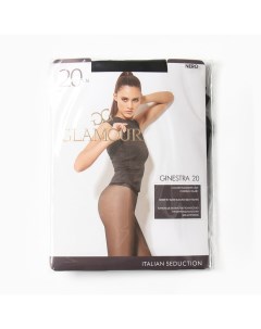 Колготки женские капроновые, Collant Ginestra 20 ден, цвет черный (nero), размер 4 Glamour