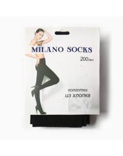 Колготки женские  200 ден, цвет черный, р-р 2/3 S/M Milano socks