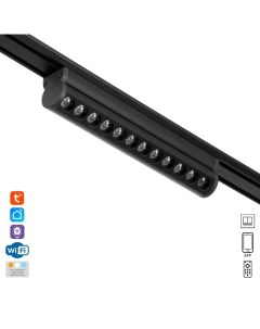 Светильник трековый SLIM "Книжка-22" LED 12Вт 3000K-6000К 48V CRI90 черный 3,2х3,8х22,8см Bayerlux