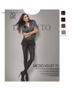 Колготки женские MicroVelvet 70 den, цвет чёрный (nero), размер 5 Incanto