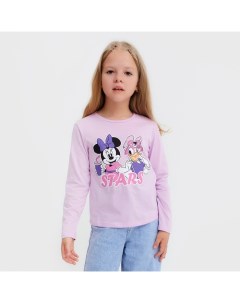 Футболка с длинным рукавом Stars, Disney, рост 86-92, лиловый Kaftan