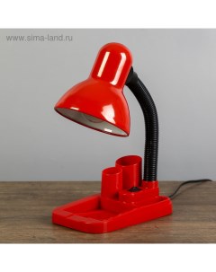 Лампа настольная "Мудрец" Е27 40W, 220В красный 18х11,5х33 см Risalux