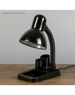 Лампа настольная "Мудрец" Е27 40W, 220В черный 18х11,5х33 см Risalux