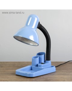 Лампа настольная "Мудрец" Е27 40W, 220В синий 18х11,5х33 см Risalux