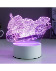 Светильник "Гоночный мотоцикл" LED RGB от сети 9,5х16х14 см Risalux