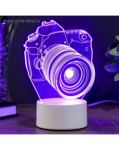 Светильник "Фотоаппарат" LED RGB от сети 9,5х12х17см Risalux