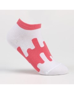 Носки женские, цвет розовый/белый, размер 25 Socksberry