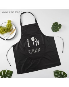 Фартук "Kitchen", 70*65 см, 100% п/э Доляна