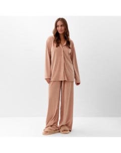 Костюм женский (рубашка и брюки) Plushy р. 40-42, бежевый Kaftan