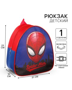 Рюкзак детский для мальчика, 23х21х10 см, Человек-паук Marvel