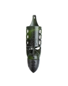 Груз-кормушка пластиковая PL CAMO BULLET FLYING-2 M, цвет камо, 110 г, 32 мл X-feeder