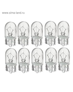 Лампа автомобильная, W3W, T10, 12 В Clearlight