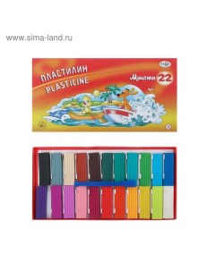 Пластилин 22 цвета 440 г, "" "Мультики", со стеком Гамма