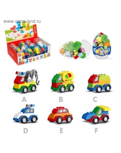 Конструктор в яйце «Городской транспорт», 6 видов МИКС Kids home toys