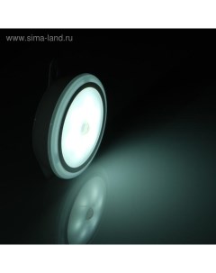 Светильник светодиодный с датчиком движения, 6 LED, 2,5 Вт, от батареек 3*AAA, 6500К, белый Luazon lighting