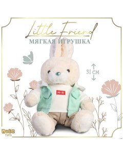 Мягкая игрушка Little Friend, зайчонок в костюме, 31 см Milo toys