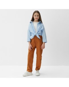 Джинсы для девочки : Casual collection KIDS, цвет рыжий, рост 110 см Minaku