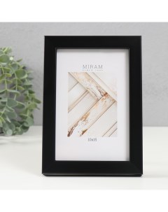 Фоторамка пластик "МИРАМ" 10х15 см, 641807 чёрный Miram