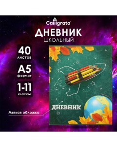 Дневник универсальный для 1-11 классов, "Школа", мягкая обложка, 40 листов Calligrata