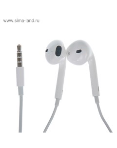 Наушники EarPods MNHF2ZM/A, вкладыши, микрофон, 109 дБ, 32 Ом, 3.5 мм, 1.1 м, белые Apple