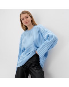 Джемпер вязаный женский :Knitwear collection цвет голубой, р-р 42-44 Minaku