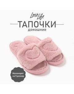 Тапочки женские с открытым носом, размер 36-37, розовый Lovelife