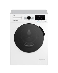 Стиральная машина WSPE 6H616W, класс A++, 1200 об/мин, до 6.5 кг, бело/черная Beko