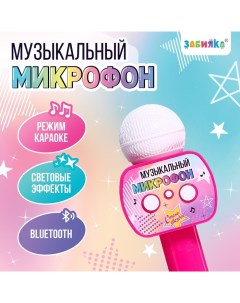 Музыкальный микрофон «Стань звездой!», световые эффекты Zabiaka