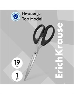 Ножницы Top Model, 19 см, чёрные Erichkrause