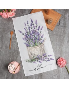 Полотенце "" Lavender 40х73 см, 100% хлопок, саржа 190 гр/м2 Этель