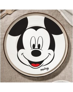 Тарелка плоская детская «Mickey», 20 см, керамика, Микки Маус Disney