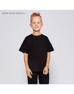 Футболка детская :Basic line kids цвет чёрный, рост 110 Minaku