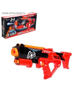 Бластер 2BULLETSGUN, стреляет мягкими и гелевыми пулями Woow toys