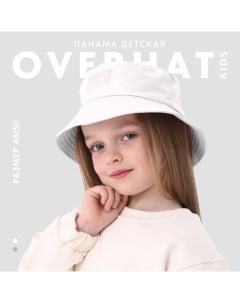 Панама детская для девочки, цвет белый, р-р 48-50 Overhat kids