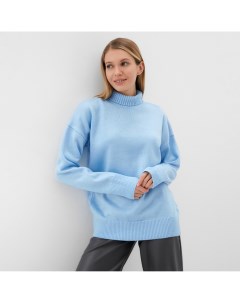 Джемпер вязаный женский : Knitwear collection цвет голубой, р-р 50-52 Minaku