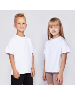 Футболка детская :Basic line kids цвет белый, рост 122 Minaku