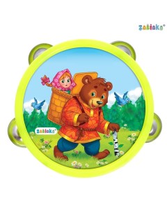 Музыкальная игрушка бубен «Машенька и медведь!» Zabiaka