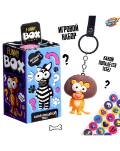 Игровой набор Funny Box «Зверятки»: брелок, наклейки, карточка Woow toys